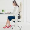 Lumbar Support Pillow For Office Chair Car Seat Home Dining Chair Soft Memory Foam Back Support Cushion With Vibration Washable Cover Elastic Strap Ba