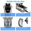 Head Shavers for Bald Men 5 In 1 7D Electric Rotary Razor Rechargeable Cordless Head Beard Trimmer Shaver Kit IPX6 Waterproof Dry Wet Grooming Kit wit