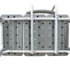 Medical Bathroom Safety Shower Tub Aluminium Alloy Bath Chair Transfer Bench with Back & Handle Gray YF