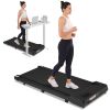 Walking Pad Under Desk Treadmill for Home Office -2.5HP Walking Treadmill 0.6-4MPH 300LBS Capacity Treadmill for Walking Running Remote Control Batter
