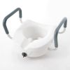 VEVOR Raised Toilet Seat, 5" Height Raised, 350 lbs Weight Capacity, for Round and Elongated Toilet, Twist Lock Installation
