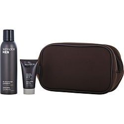 Skeyndor By Skeyndor (Men Facial Care Kit: Smoothing Shaving Gel 150ml + Shine Contol 24h Aqua Emulsion 50ml --2pcs+bag)