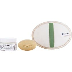 Payot By Payot (Herbier Organic Care Ritual Set: Universal Face Cream 50ml + Herbier Nourishing Face and Body Massage Bar 85g + Loofah Glove--3pcs)