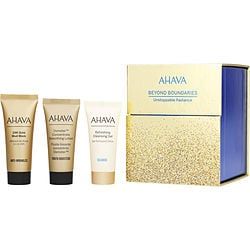 Ahava By Ahava (Unstoppable Radiance Set: 24K Gold Mud Mask + Osmoter Soothing Lotion + Refreshing Cleansing Gel --3x15ml/0.5oz)